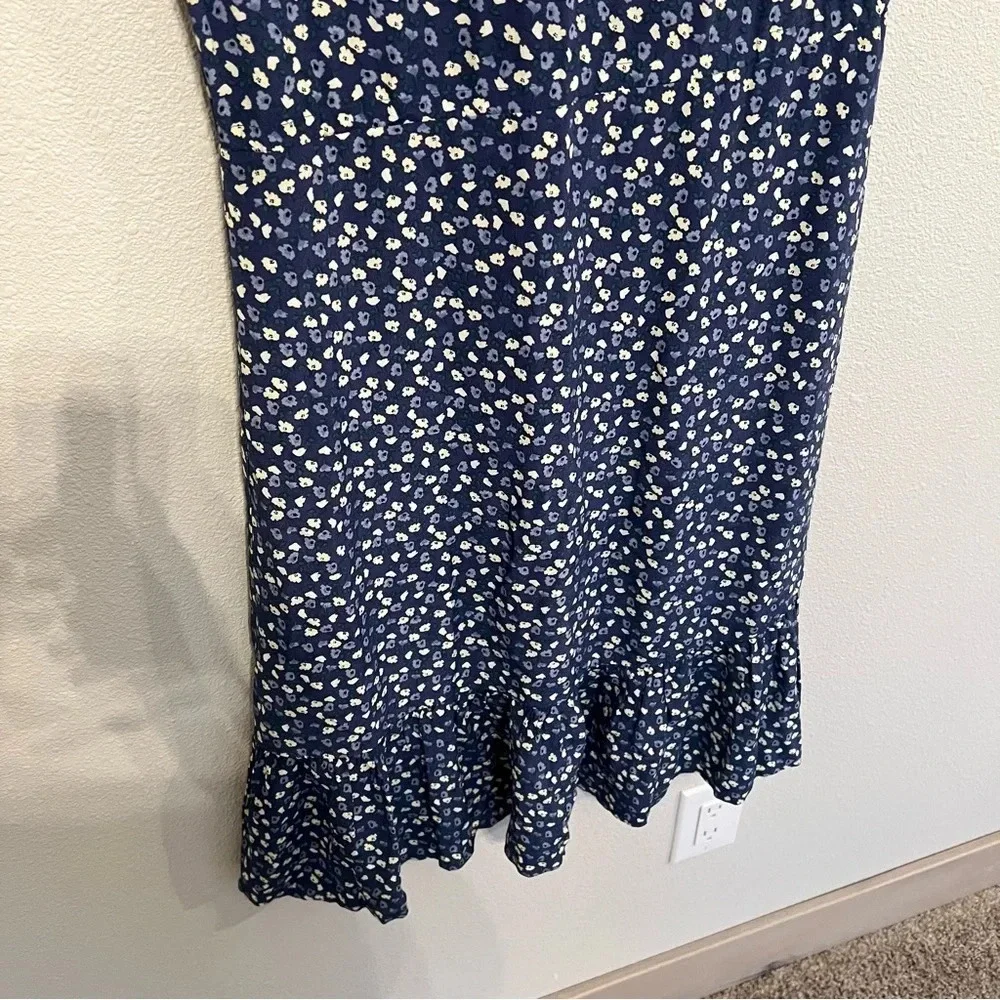NWOT Rails Kiki Dress Navy Blue Ditsy Floral Print Casual Boho Preppy Women’s XS